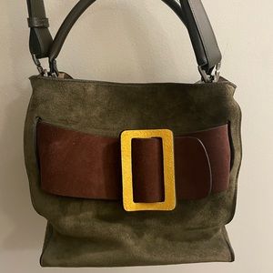 Boyy authentic suede olive devon purse